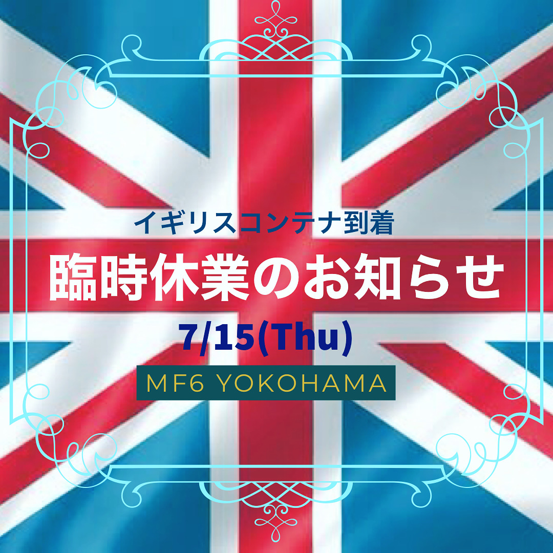 MF6 YOKOHAMA 臨時休業のお知らせ