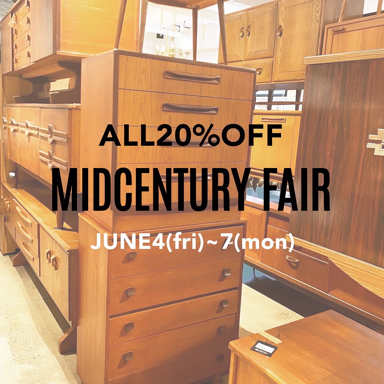 MIDCENTURY FAIR　ALL20%OFF