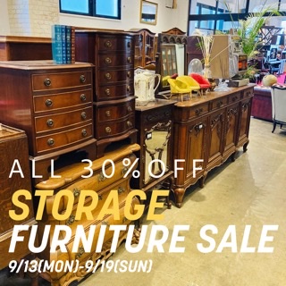 STORAGE FURNITURE SALE　ALL30%OFF